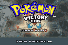 Pokemon Victory Fire (v2.35) Title Screen